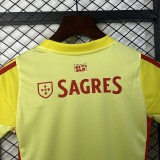 2025-26 Benfica yellow goalkeeper kid kit