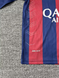 2014-15 Barcelona  home retro long sleeve kid kit
