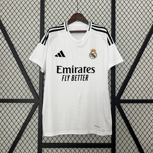 2024-25 Real Madrid home white soccer jersey