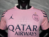 2025-26 Paris Saint Germain   Pink Player version jersey     (The player version is more slim fit, it is recommended to buy one size larger)