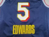 25th Season All-Star Dark Blue Timberwolves No. 5 Anthony Edwards