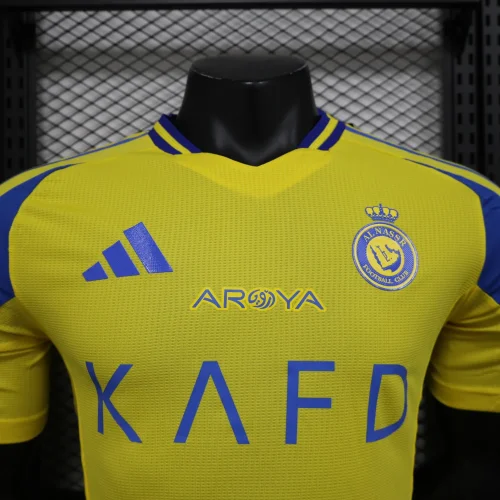 Al-Nassr 2024-25 home player version(The player version is more slim fit, it is recommended to buy one size larger)