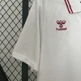 2024 Denmark away white soccer jersey
