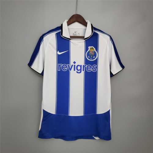 2003-04 Porto home blue  white