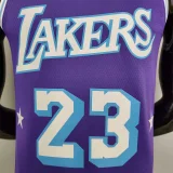 2022 75th Anniversary James #23 Lakers City Edition Purple