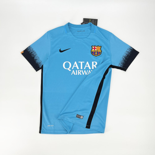 2015-16 Barcelona third away blue retro jersey