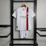 AC Milan 2023-24 kids away soccer jerseys