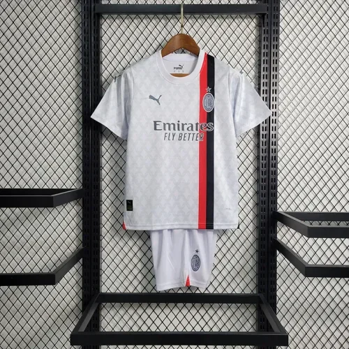 AC Milan 2023-24 kids away soccer jerseys