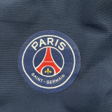 2024-25 Paris Saint Germain   white and blue cotton jacket