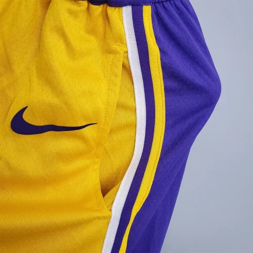 Lakers Yellow Shorts NBA