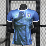 2024 Brazil Blue Special Player version Jersey (The player version is more slim fit, it is recommended to buy one size larger)