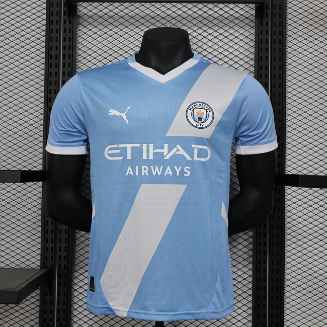 2024-25 Manchester City BLue Special Player version jersey (The player version is more slim fit, it is recommended to buy one size larger)