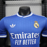 2025-26 Real Madrid   third away player version jersey  (The player version is more slim fit, it is recommended to buy one size larger)