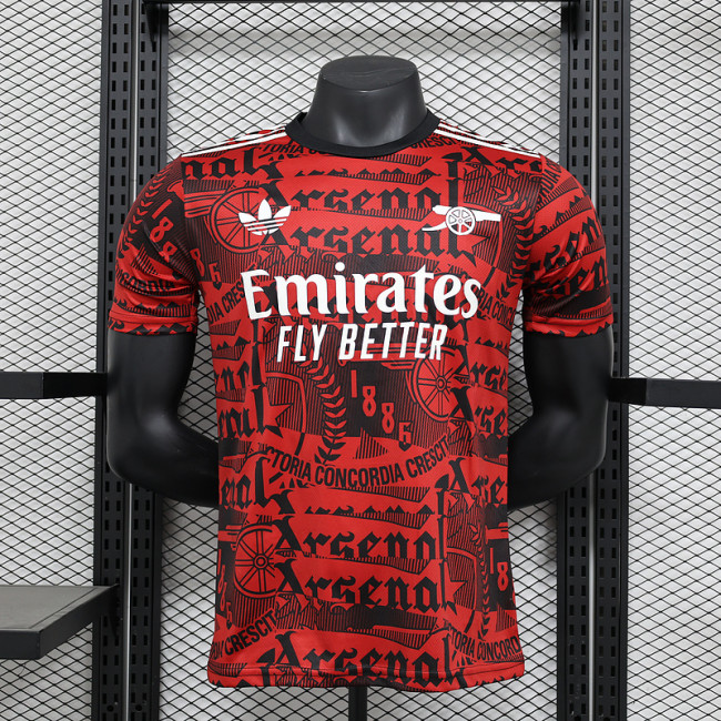 2024-25 Arsenal Red Special Player version jersey (The player version is more slim fit, it is recommended to buy one size larger)