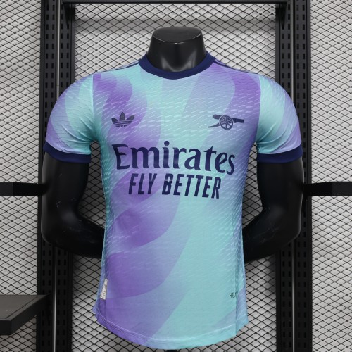 2024-25 Arsenal  third away player version jersey(The player version is more slim fit, it is recommended to buy one size larger)