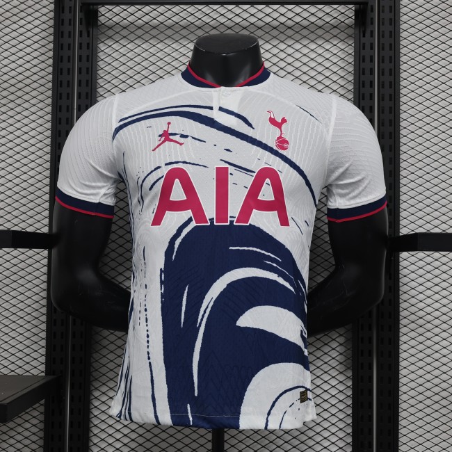 2024-25 tottenham white special player version jersey(The player version is more slim fit, it is recommended to buy one size larger)