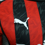 2025-26 AC Milan   home player version jersey  (The player version is more slim fit, it is recommended to buy one size larger)