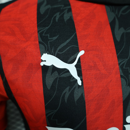 2025-26 AC Milan   home player version jersey  (The player version is more slim fit, it is recommended to buy one size larger)