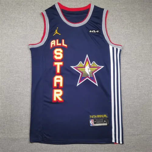 25th Season All-Star Dark Blue Timberwolves No. 5 Anthony Edwards