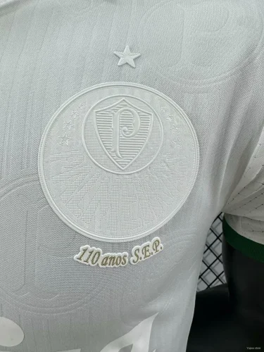 Player Version 2024-25 Palmeiras White Special Jersey (The player version is more slim fit, it is recommended to buy one size larger)