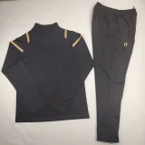 2024-25 Palestine black half zip training suit