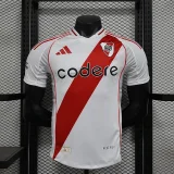 2024-25 River Plate home player version jersey(The player version is more slim fit, it is recommended to buy one size larger)