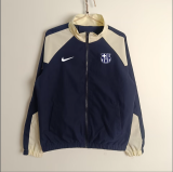 2025-26 .Barcelona dark blue windbreaker