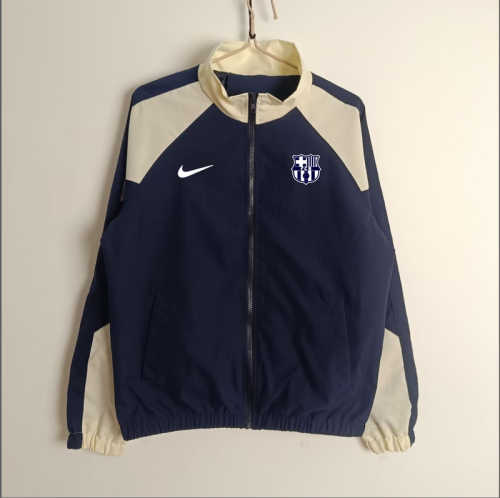 2025-26 .Barcelona dark blue windbreaker