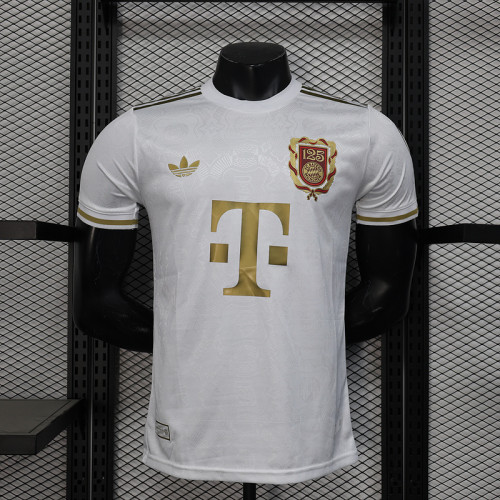 2025-26 Bayern 125th anniversary player version jersey    (The player version is more slim fit, it is recommended to buy one size larger)