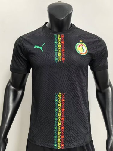 senegal 2024-25 black player version   (The player version is more slim fit, it is recommended to buy one size larger)