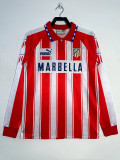 1994-95 Atletico Madrid  home long sleeve retro jersey