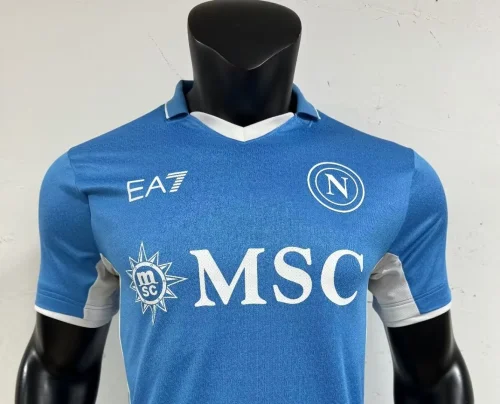 2024-25 Napoli home player version soccer jersey (The player version is more slim fit, it is recommended to buy one size larger)