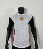 Manchester United 2025-26 white training player version  (The player version is more slim fit, it is recommended to buy one size larger)