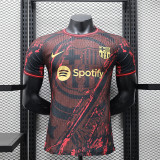 2024-25 Barcelona Red Special player version jersey(The player version is more slim fit, it is recommended to buy one size larger)