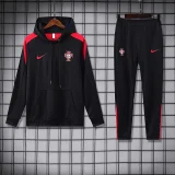 2024-25 Portugal black hoodie suit