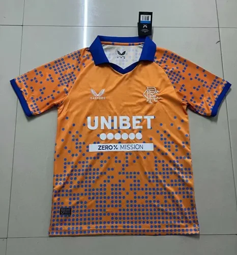 Rangers third orange soccer jersey