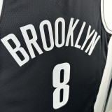 Brooklyn Nets #8 CUI Black NBA Jersey
