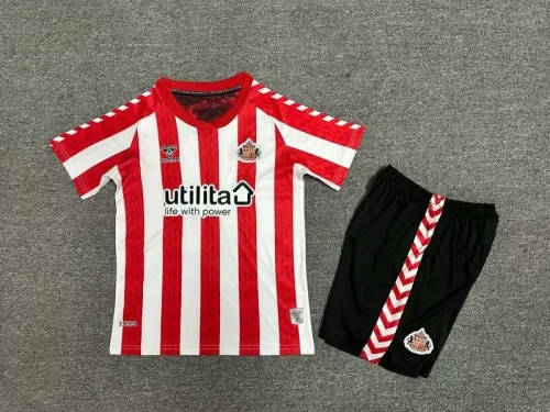 2024-25 Sunderland home kids kit