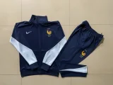 E891# 2024-25 long zipper French royal blue suit (kids)