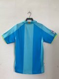 2007-08 Barcelona away blue retro jersey