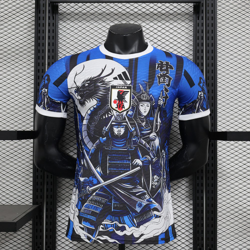 Japan blue white special player version jersey (The player version is more slim fit, it is recommended to buy one size larger)