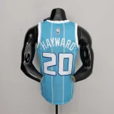 75th Anniversary Hayward #20 Charlotte Hornets Blue NBA Jersey