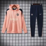 chelsea 2024-25 pink hooded training suit