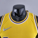 75th Anniversary IRVING #11 Los Angeles Lakers Yellow NBA Jersey
