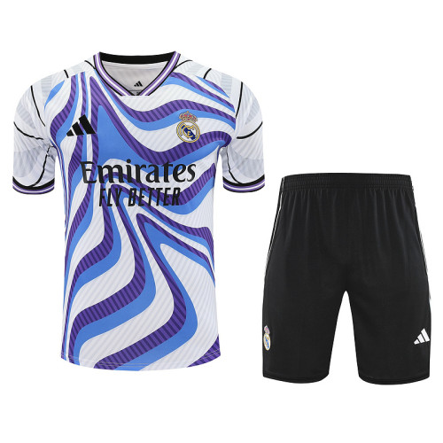 2025-26 Real Madrid  blue and white training suit