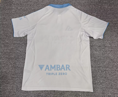 2025-26 Real Zaragoza home soccer jersey