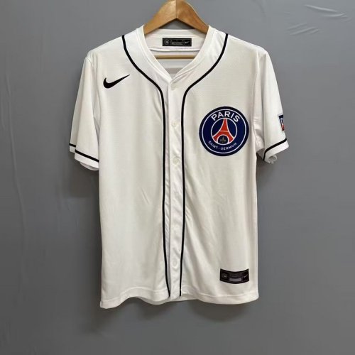 2025-26 Paris Saint Germain   white baseball jersey