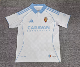 2025-26 Real Zaragoza home soccer jersey