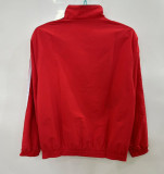 2025-26 Real Madrid  white and red reversible windbreaker