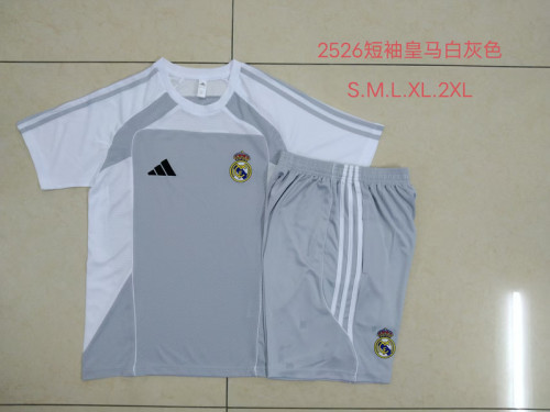 2025-26 .Real Madrid   Gray and white training suit